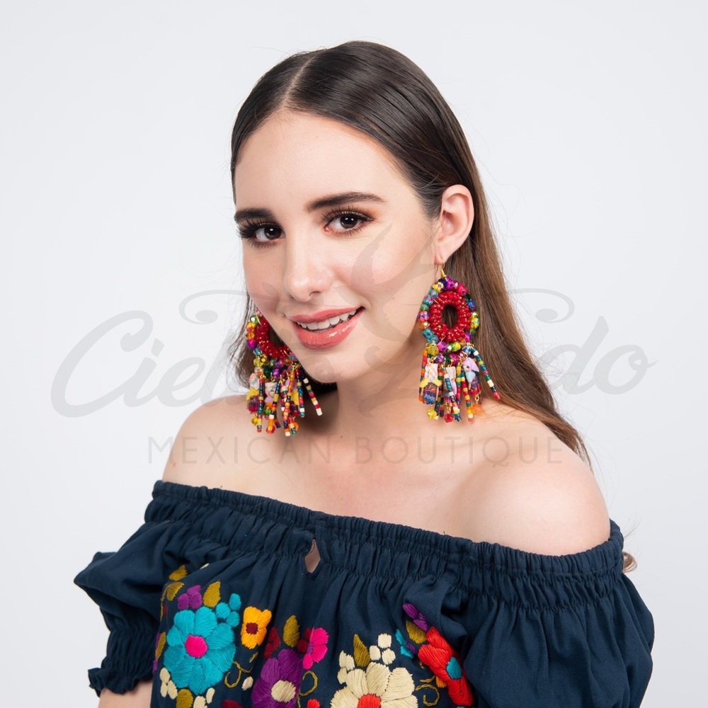 Vanessa Worry Dolls Statement Earrings